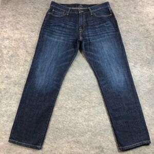 Lucky Brand 221 Mens 36x32 Dark Wash Denim Original Straight Jeans